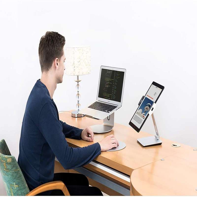 Ergonomic Aluminium Docking Stand for 7-13" Tablet/ iPad