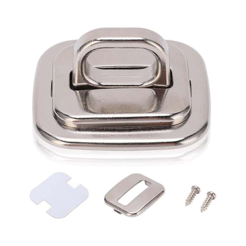 Anti-Theft Electronic Laptop Anchor Lock Base Plate- Silver