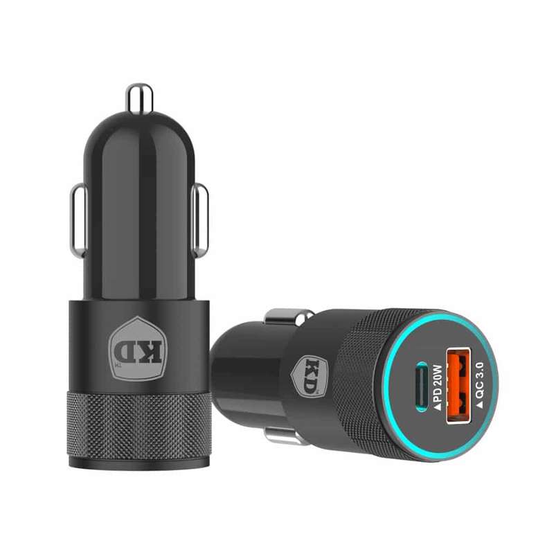 Killer Deals 38W USB-C Car Charger Dual Port PD 20W/QC3.0 Charging Adapter
