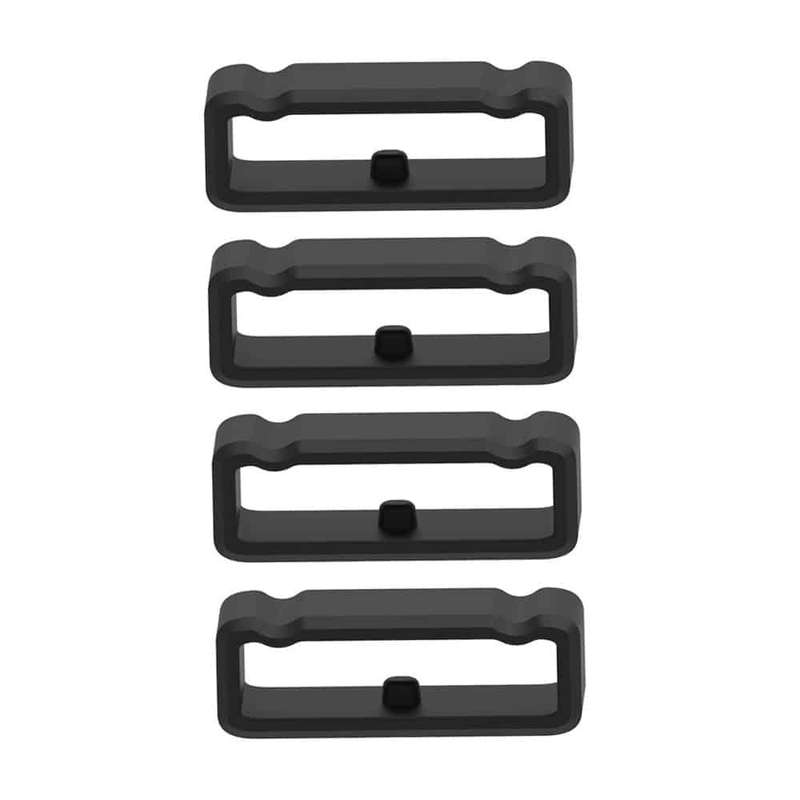 Watch 16MM Silicone Strap Band Saver 4pc - Black