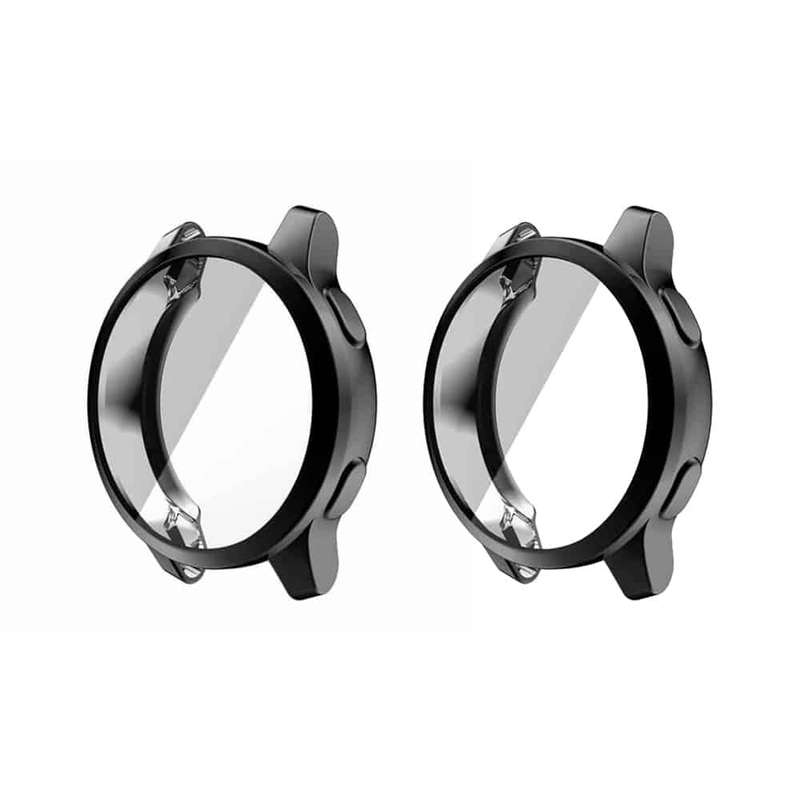 Killer Deals Electroplated TPU case for Garmin vivoactive 4S x2 - Black - Combo