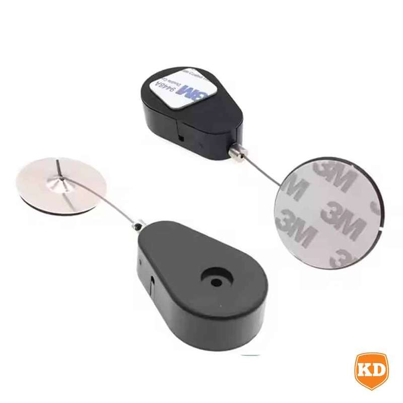 Anti-Theft Retractable Pull Security Box for Tablet Phone - Black