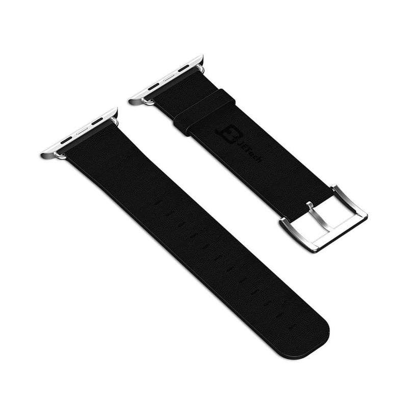 Killer Deals Adjustable Leather Strap for 38/40/41mm Apple Watch- Black