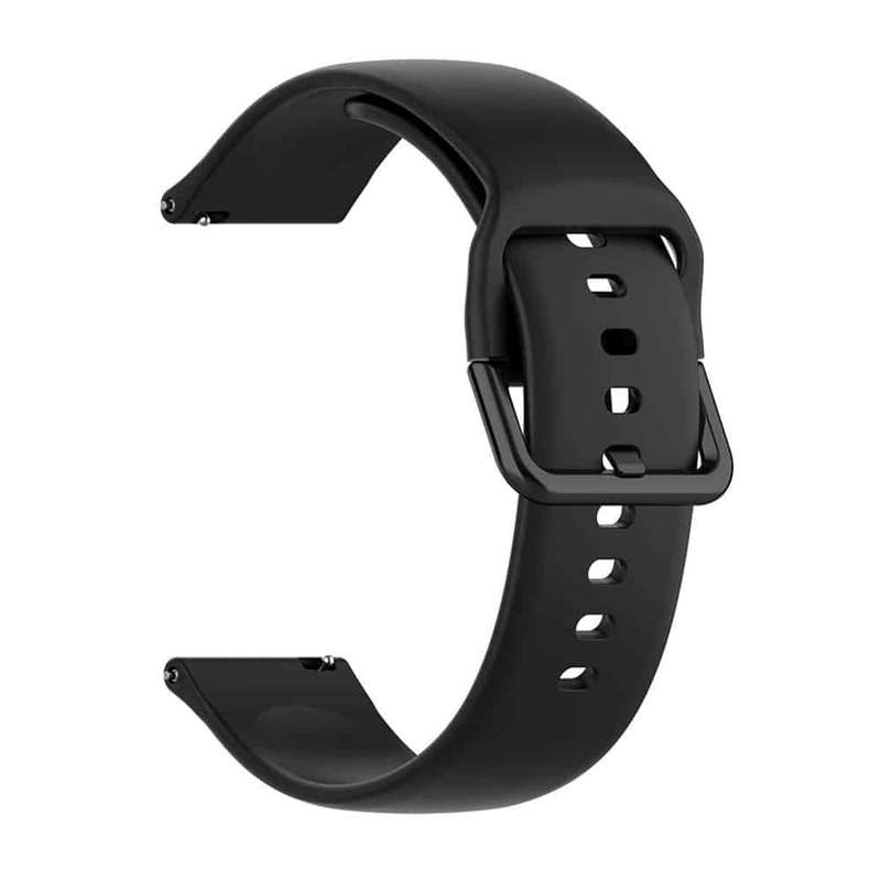 20mm Universal Silicone Strap - Black