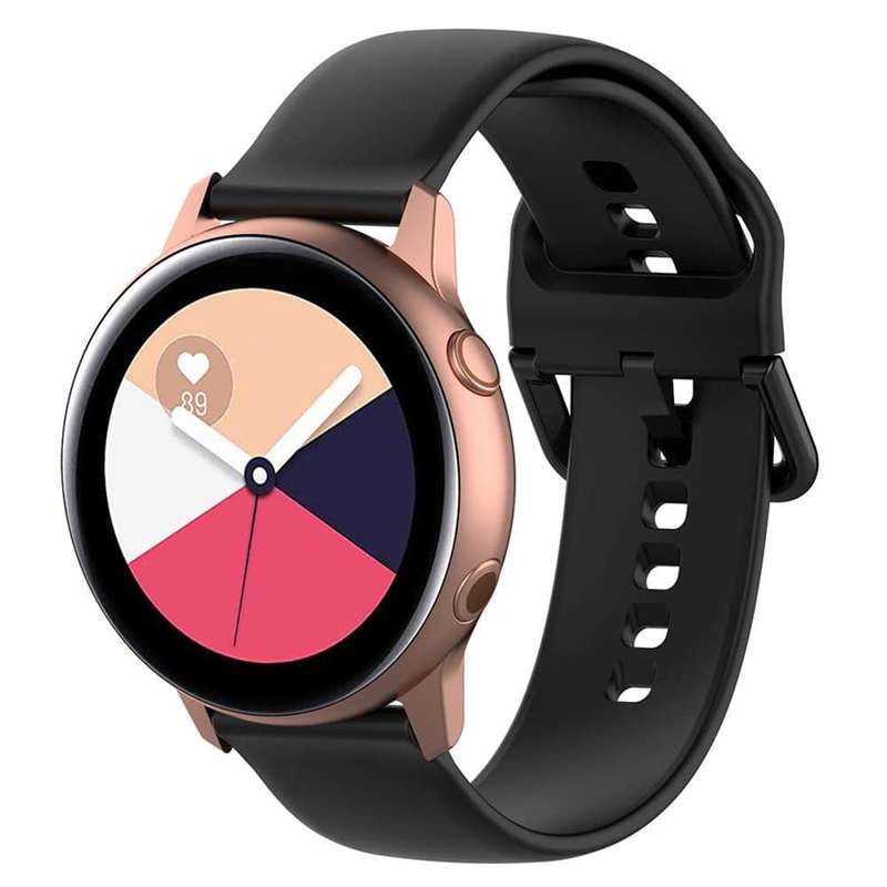 20mm Universal Silicone Strap - Black
