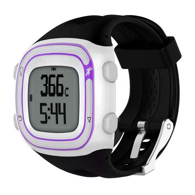 Silicone Strap for Garmin Forerunner 10/15 (S-M)- Black