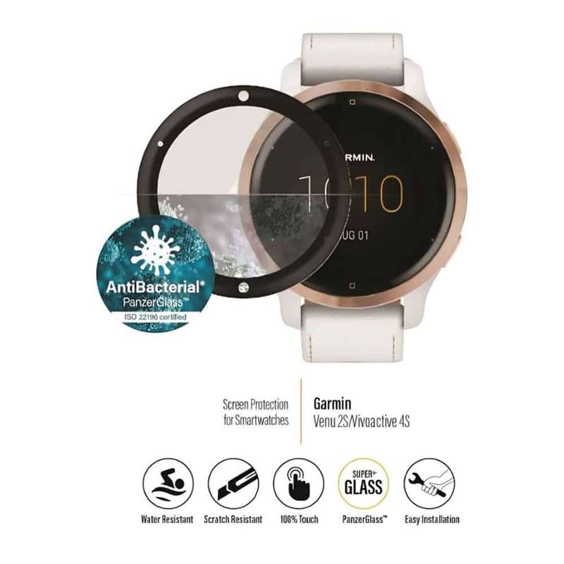 Killer Deals 40mm TPU Glass Screen Protector for Garmin Vivoactive 4S x2 Combo