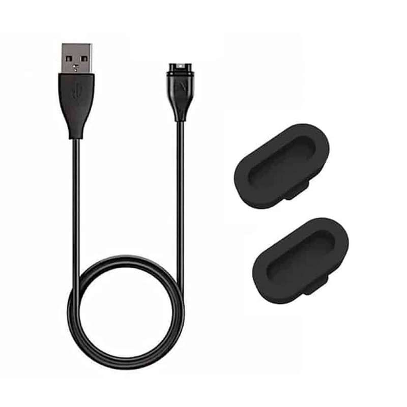 Killer Deals Silicone Plugs + USB Charger Cable Garmin Fenix/ Forerunner - Combo