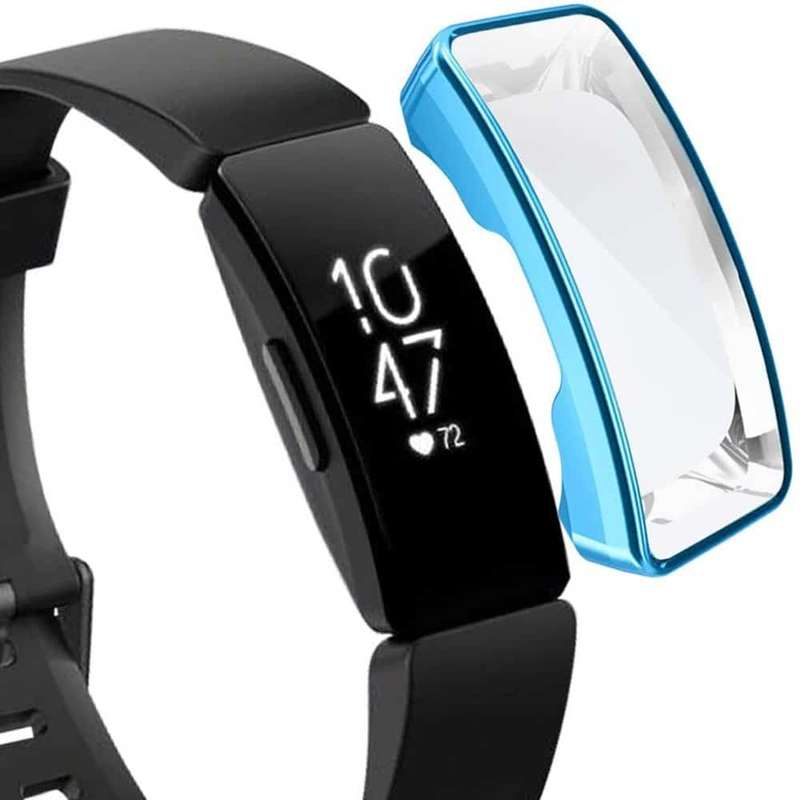 Killer Deals Fitbit Inspire/HR TPU case (Silver) + screen protector Combo