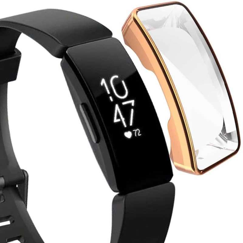 Killer Deals Fitbit Inspire/HR TPU case (Silver) + screen protector Combo