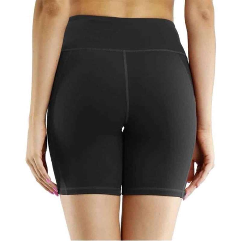 Killer Deals High Waist Biker Shorts Yoga Workout Running Compression Exercise Shorts Side Pocket...