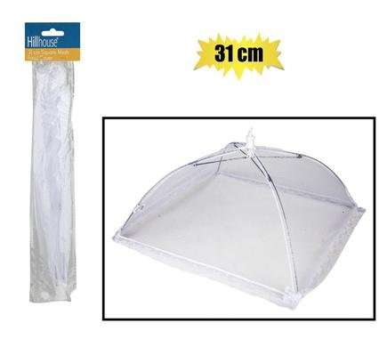 Foodcover square 31cm white hillhouse