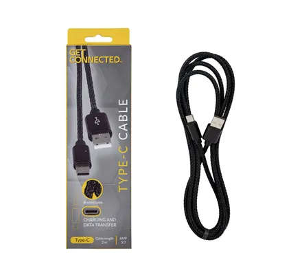 Usb cable type c 3.0 amp 2m