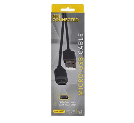 Usb cable micro usb 2.0 amp 2m