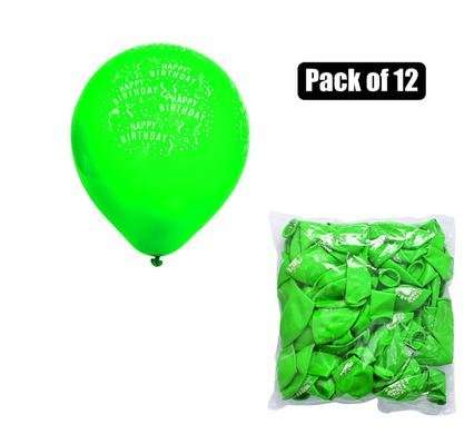 Balloons helium 1 Piece d/green print f-01