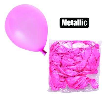 Balloons helium 1 Piece metallic pink f-01
