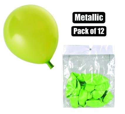 Balloons helium 1 Piece metallic l/grn f-01