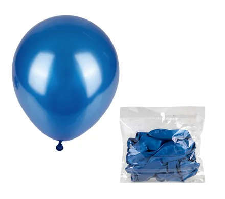 Blue Metallic Balloon, 1-piece