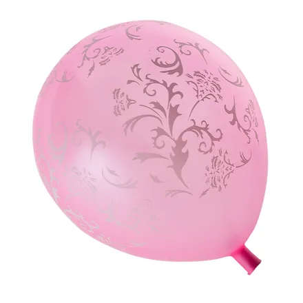 Pink Patterned Balloon, 1-piece