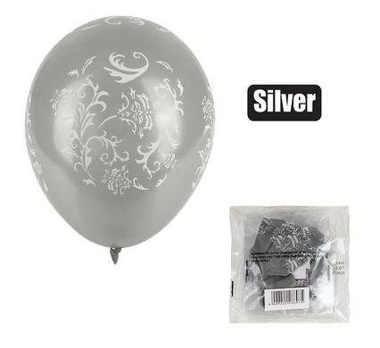 BALLOONS HELIUM 1 Piece DESIGN SILVER F-01