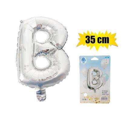 Balloon foil silver b 35cm