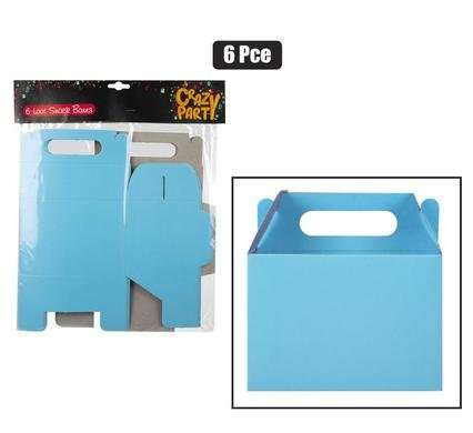 Party loot snack box 6 Piece blue