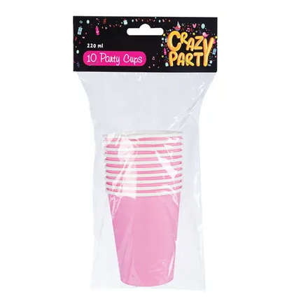 Pink Party Cups, 10-pack