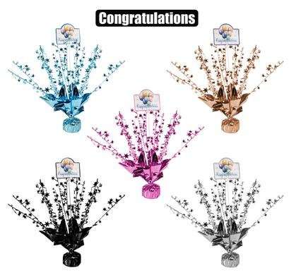 Helium balloon weight congratulations