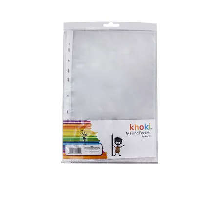 Punched Pockets A4, 10-pack