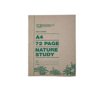 BOOK SOFT-COVER A4 72PG NATURE STUDY I/M