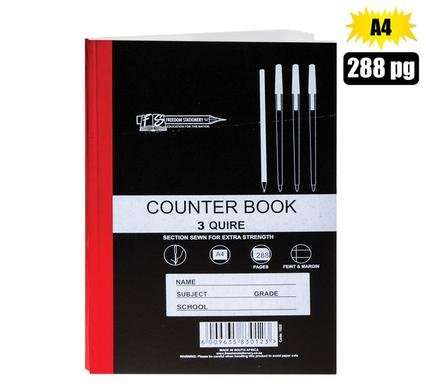 BOOK HARD-COVER A4 288-PAGE 3-QUIRE