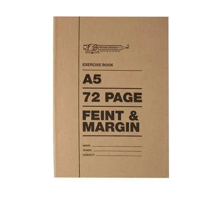 A5 College Exercise Book, 72 Pages