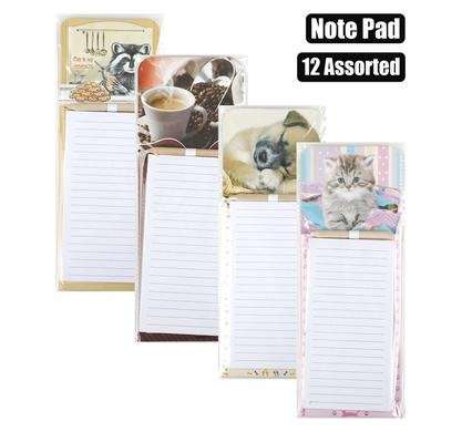 NOVELTY SHOPPING LIST ASSORTED 10.2x20.4cm