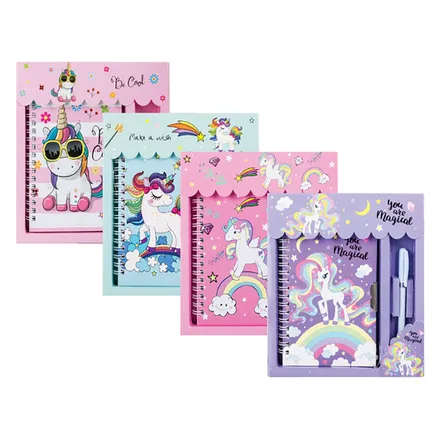 Novelty Notebook with Lock & Pen