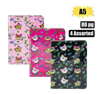 NOVELTY NOTEBOOK OWL A5