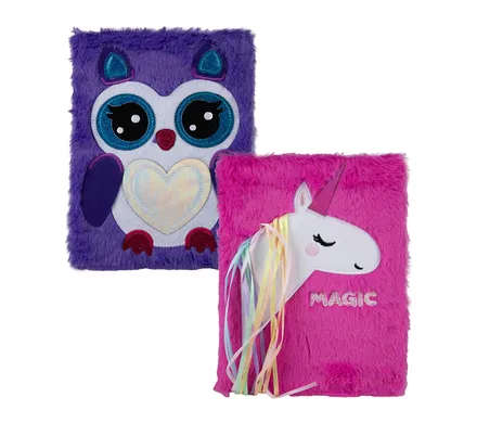 Novelty Plush Notebook A4, 100-pages