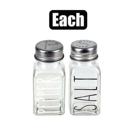 CONDIMENT SHAKER SALT OR PEPPER DESIGN