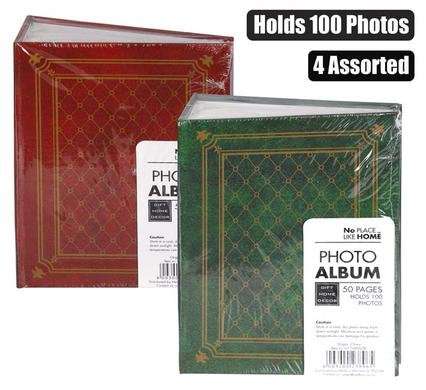 Photo album 100-photo printed assorted