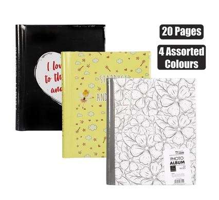 Photo album 20 page adhesive spiral