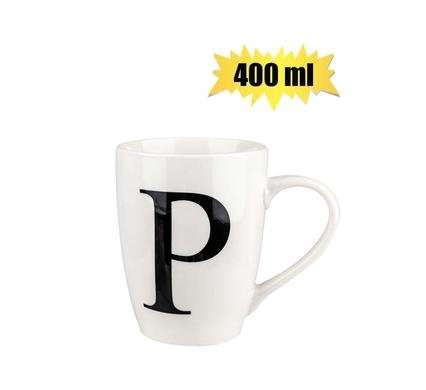 Mug daily tall letter p,400ml