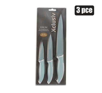 Knife-set 3 Piece coated blade+2-tone handle