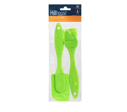 SPATULA AND BRUSH SET SILICONE22cm