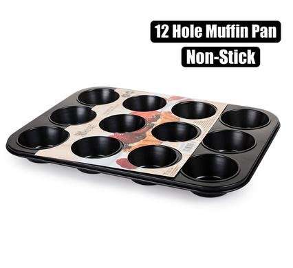 Bakeware non-stick muffin pan 12-hole