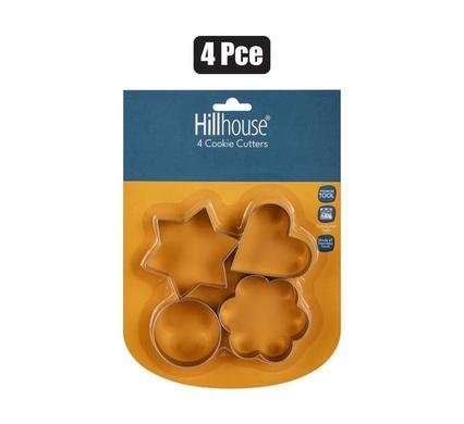 Cookie-cutters stainless steel 4 Piece assorted