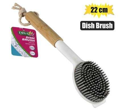 Bamboo Handle Dish Brush, 22cm