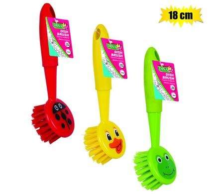 Dish brush assorted design 18cm