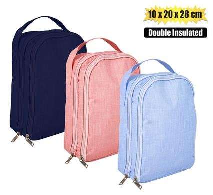 Lunch bag 10x20x28cm insulated double