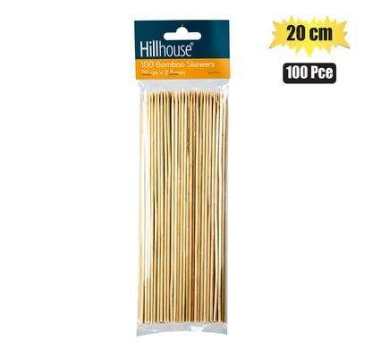 Skewers bamboo 20cm 100 Piece 2.5mm home n leisure