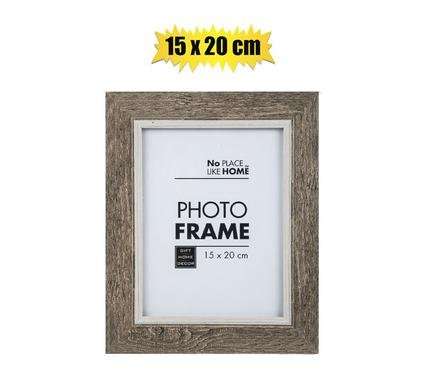 Picture-frame plastic woodgrain 15x20cm