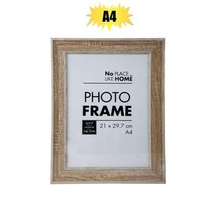Picture-frame plastic woodgrain 21x29cm